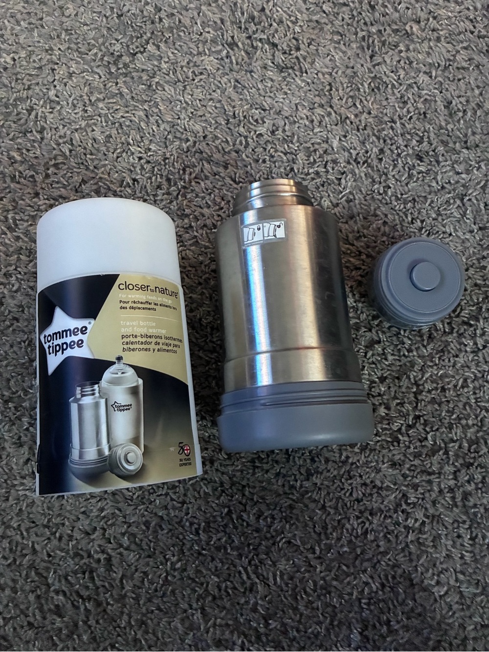 Tommee Tippee Insulated Travel Bottle Warmer - Gray